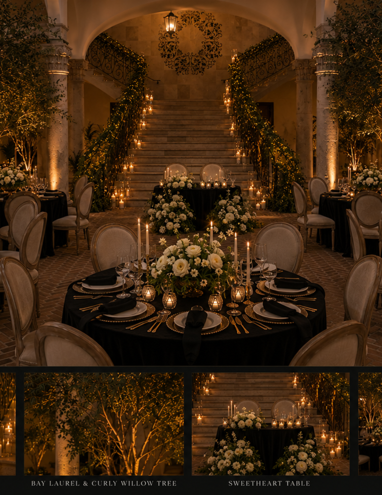 An AI rendition of an immersive reception that guests will remember.