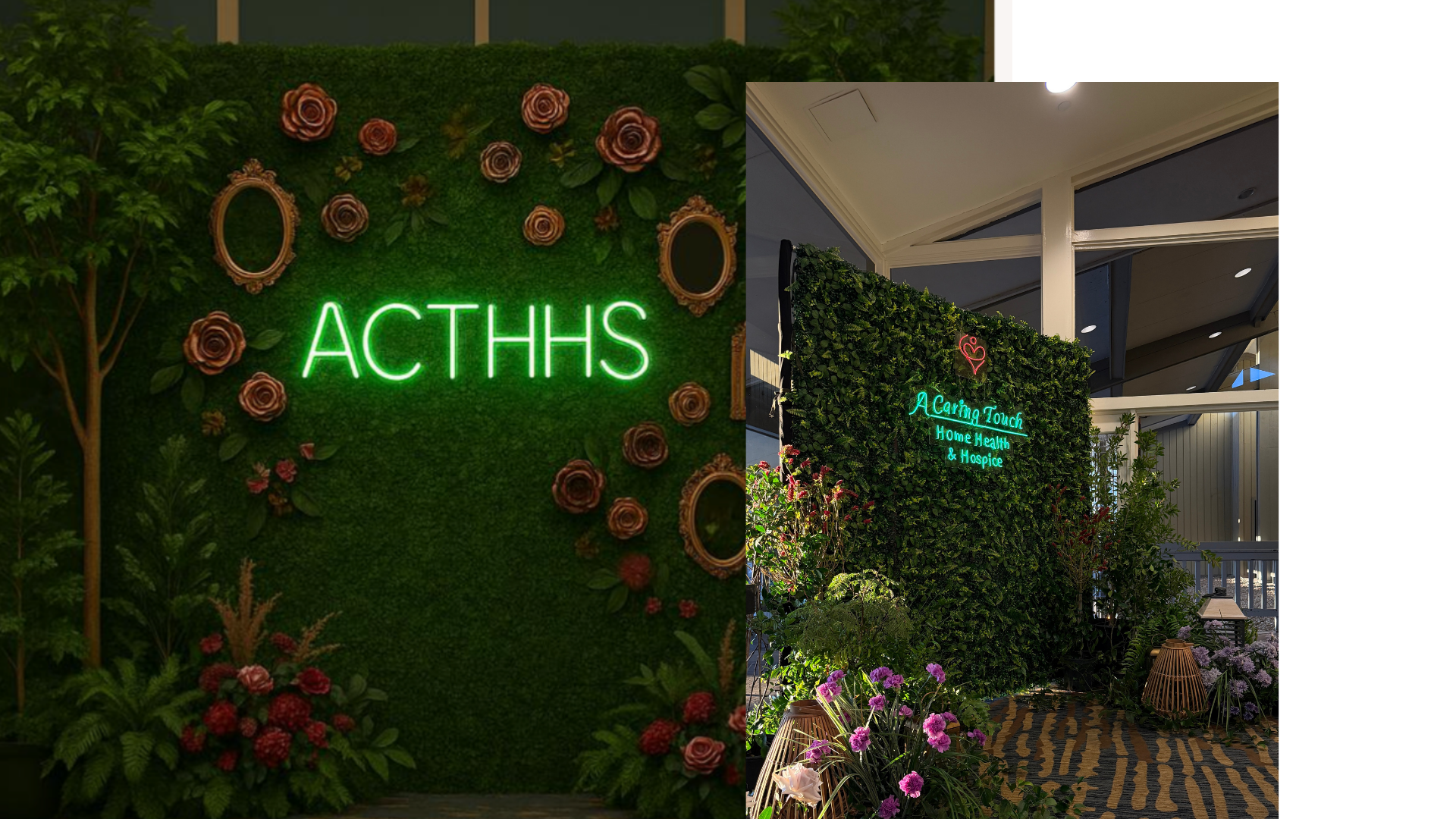 Enchanted garden corporate event photo experience