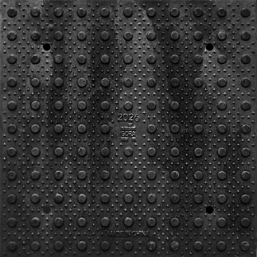 Product close-up of the GORA 24x24" (610x610mm) uncoated steel tactile plate.