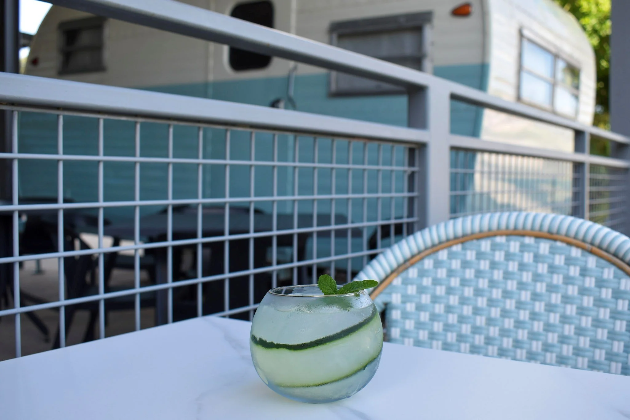 Refreshing seasonal cocktails. great Holiday specials. Family friendly outdoor patio and play area. outdoor games. The Yard. Events space. Large Patio. retro camper rv. cool photo backdrop.