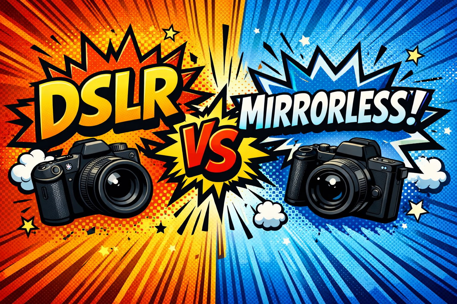 DSLR vs Mirrorless: What first time camera buyers should know