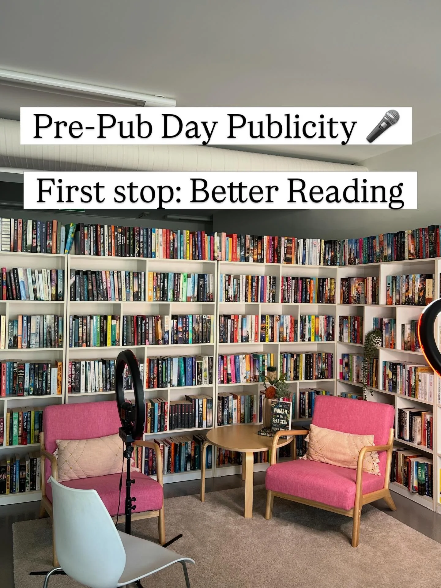 🎤 Pre-Pub Day Publicity
 
Time to get the elevator pitch ready! 

I had a fantastic day out in the CBD with my publicist @jasmineaird who has organised so many exciting book events &amp; opportunities for me over coming months. 

First stop today wa
