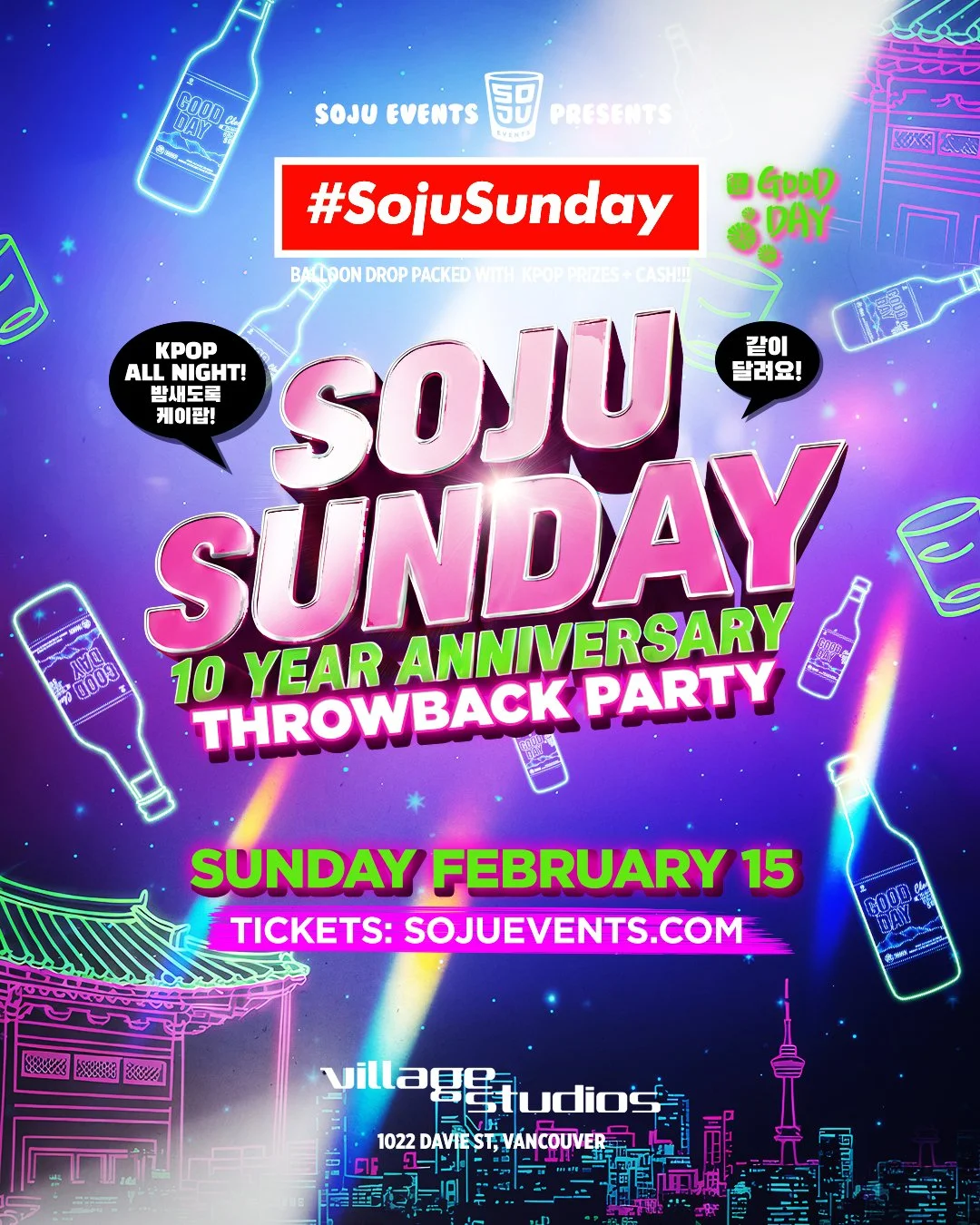 Soju Sunday - 10 Year Anniversary Throwback Party