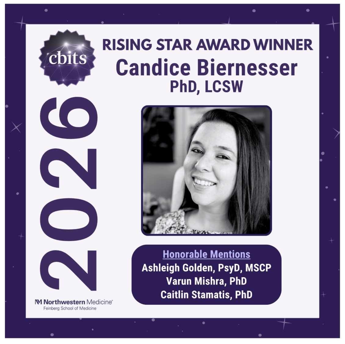 Announcing Our 2026 CBITs Rising Star Award Winner:&nbsp;Candice&nbsp;Biernesser, PhD, LCSW!&nbsp;