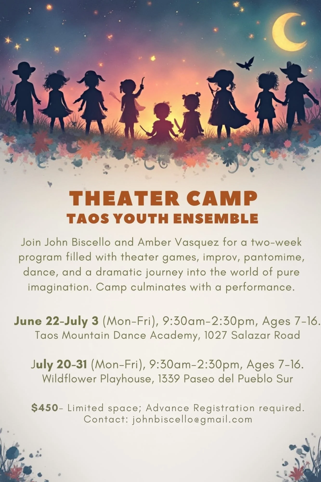 Theater Camp with Taos Youth Ensemble