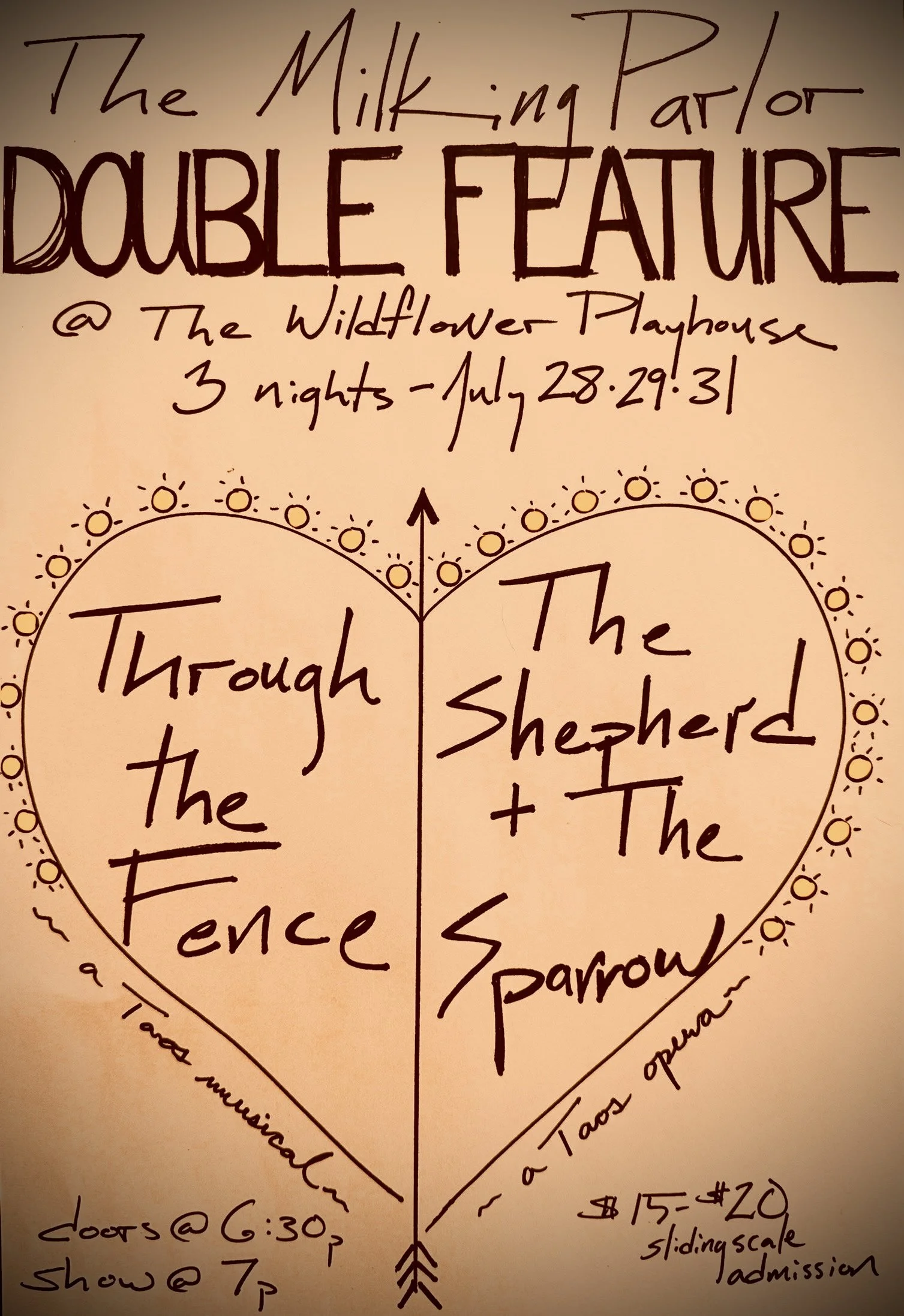 The Heartthrob Double Feature: Two Musicals by The Milking Parlor