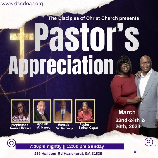 "Pastor Appreciation"