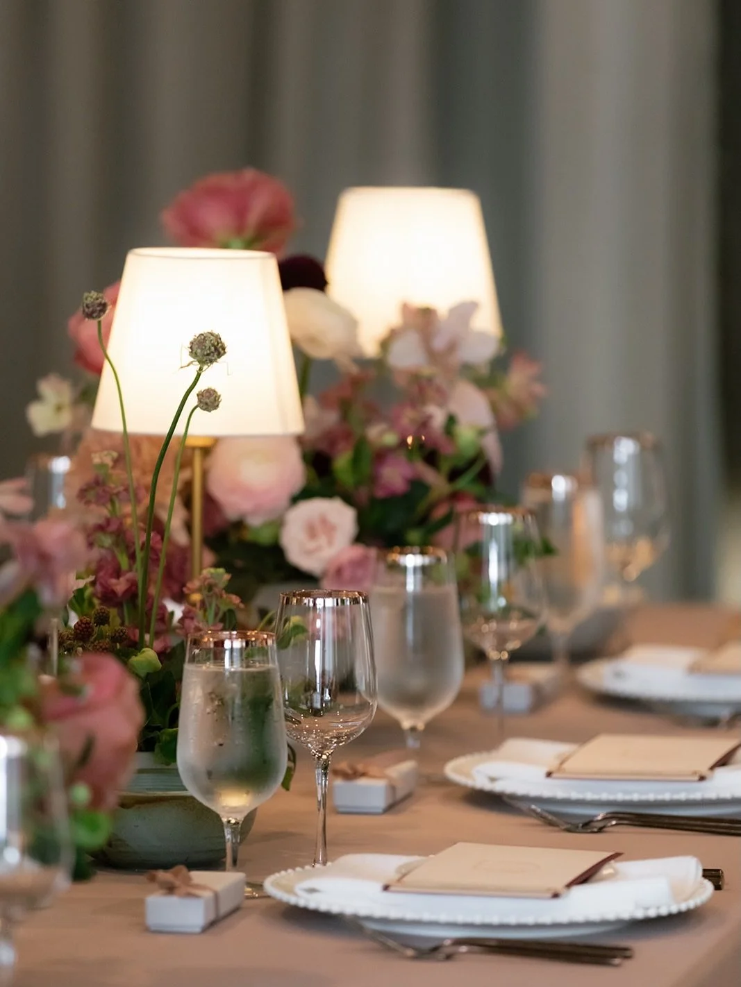 A moment for the details at Erin &amp; Mike&rsquo;s 200 guest reception at @50thparallelwine.

Photographer: @meghanhemstra 
Videographer: @timothyfilmco 
Florist: @anewleaffloraldesign 
Stationery: @paperocelot 
Rentals: @modernrentals.ca @createdlo