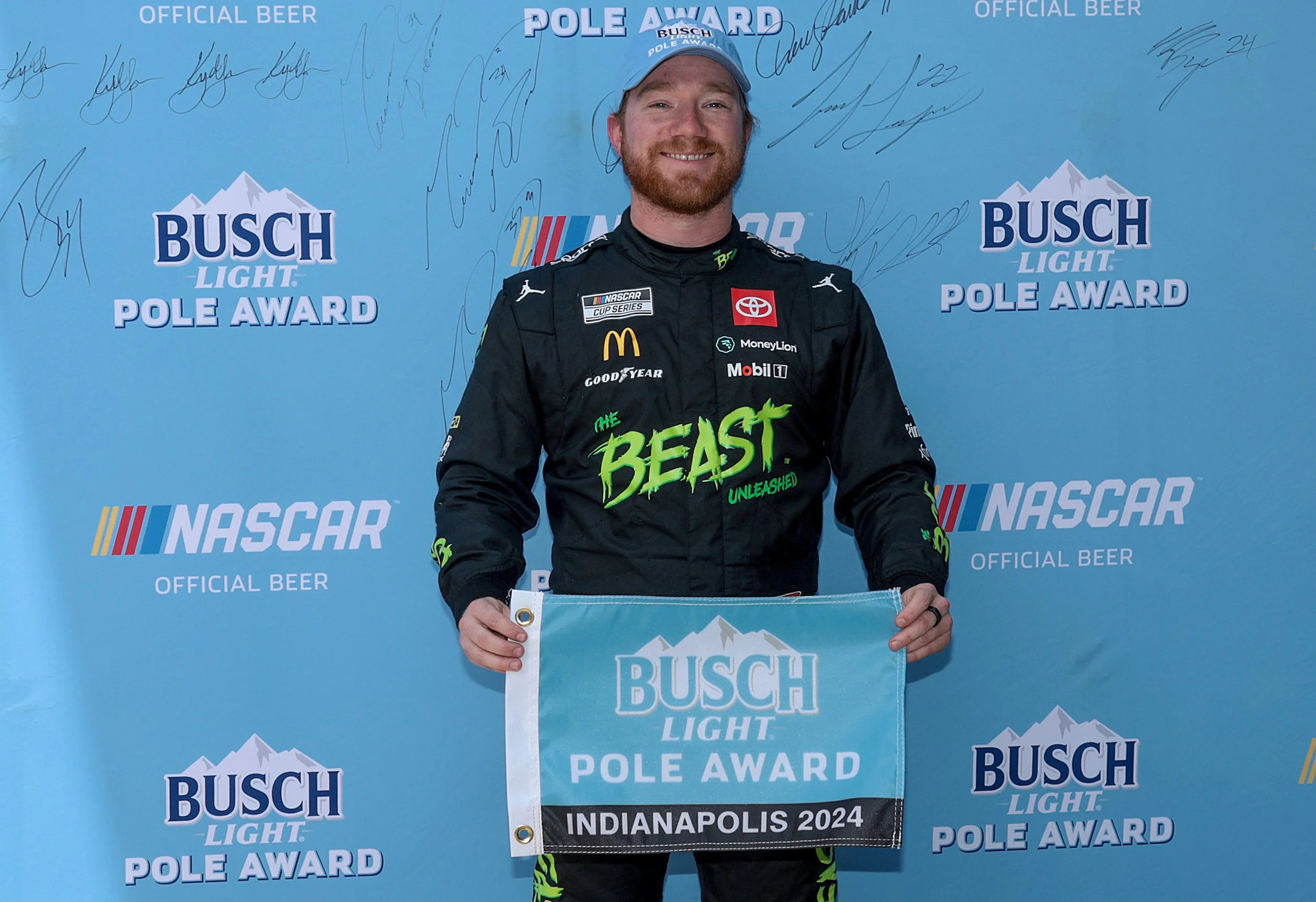 Reddick Earns Brickyard Pole at Indy