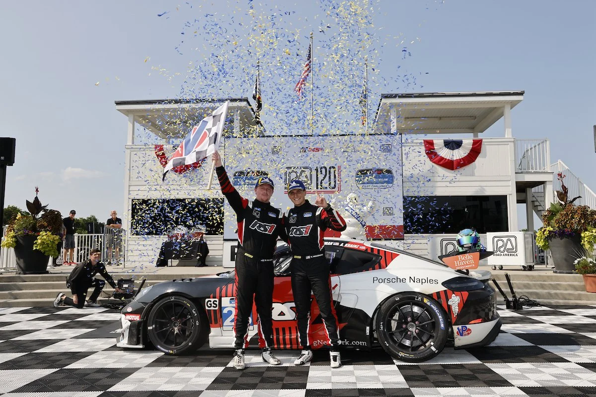Hindman, McAleer Hold On for Win in IMSA Michelin Pilot Challenge; Lewis, Tally Make It Four Straight in TCR at Road America