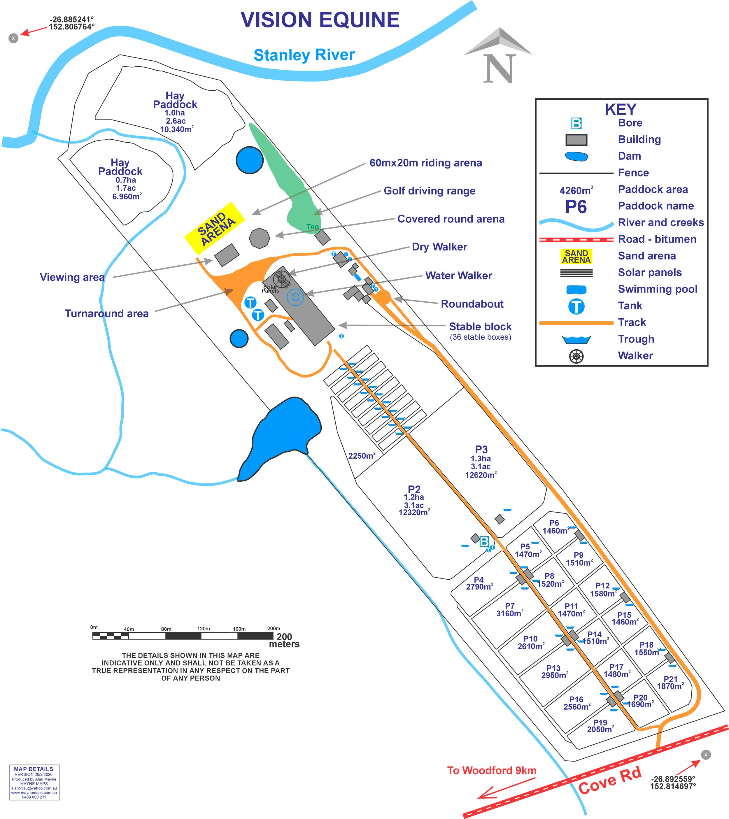 site map, property overview.
