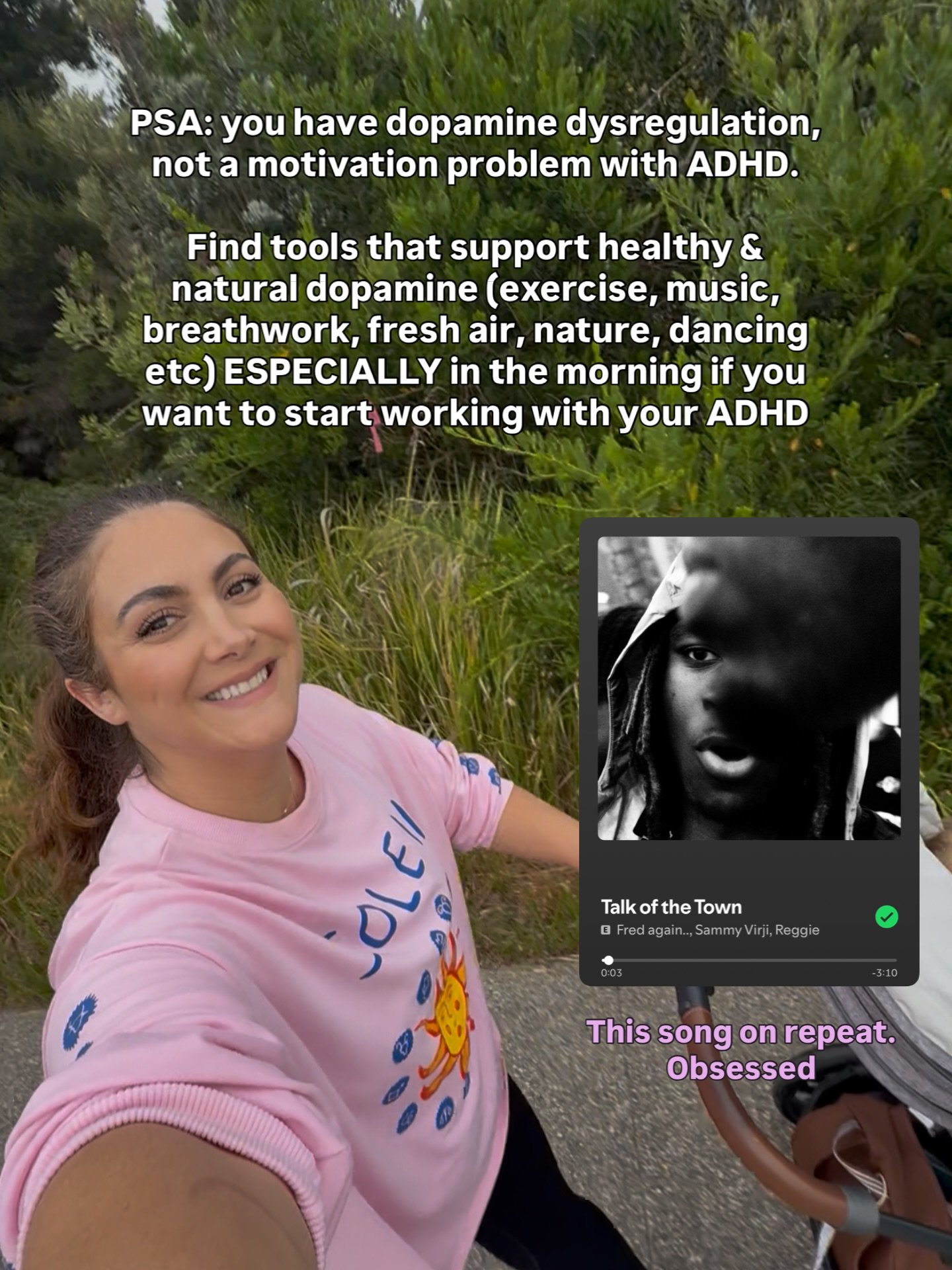 If you want to work with your ADHD you need to understand it&rsquo;s not about working harder or being more motivated.

Dopamine is the neurotransmitter that helps you start tasks, stay on track and regulate your attention 

Create your own toolkit o