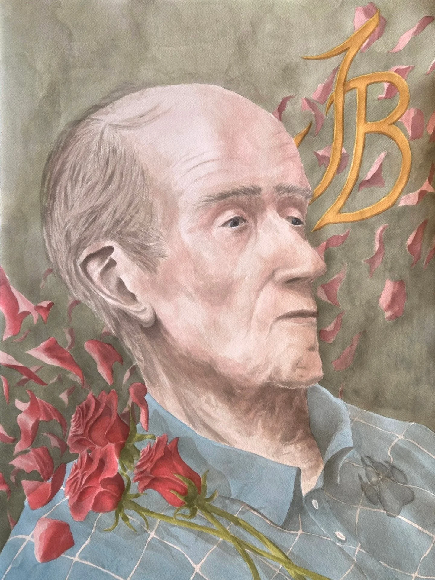 "Jack's Centennial" 
Commissioned Portrait 
Ink/Watercolor - 18 x 24 inches 

#art #painting #ink #watercolor #torontoartist