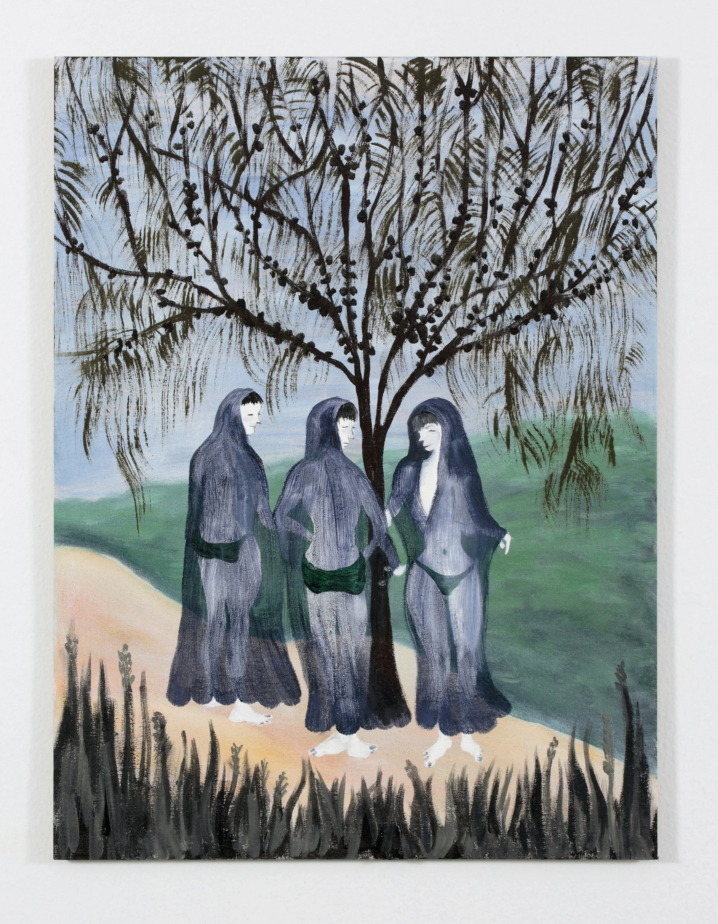 Weird Sisters, oil on linen board,2025. 61 x 45.5cm (unframed)