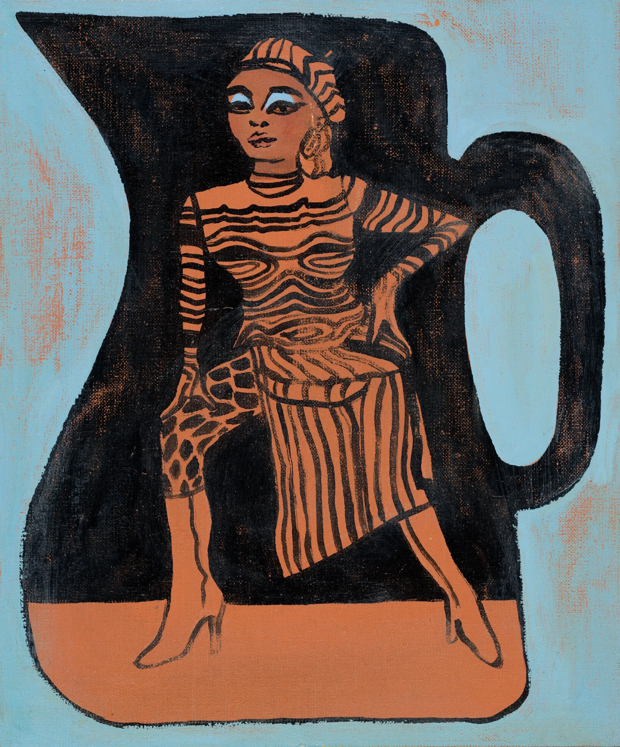 Sampa The great oil on linen board 20 x 30cm