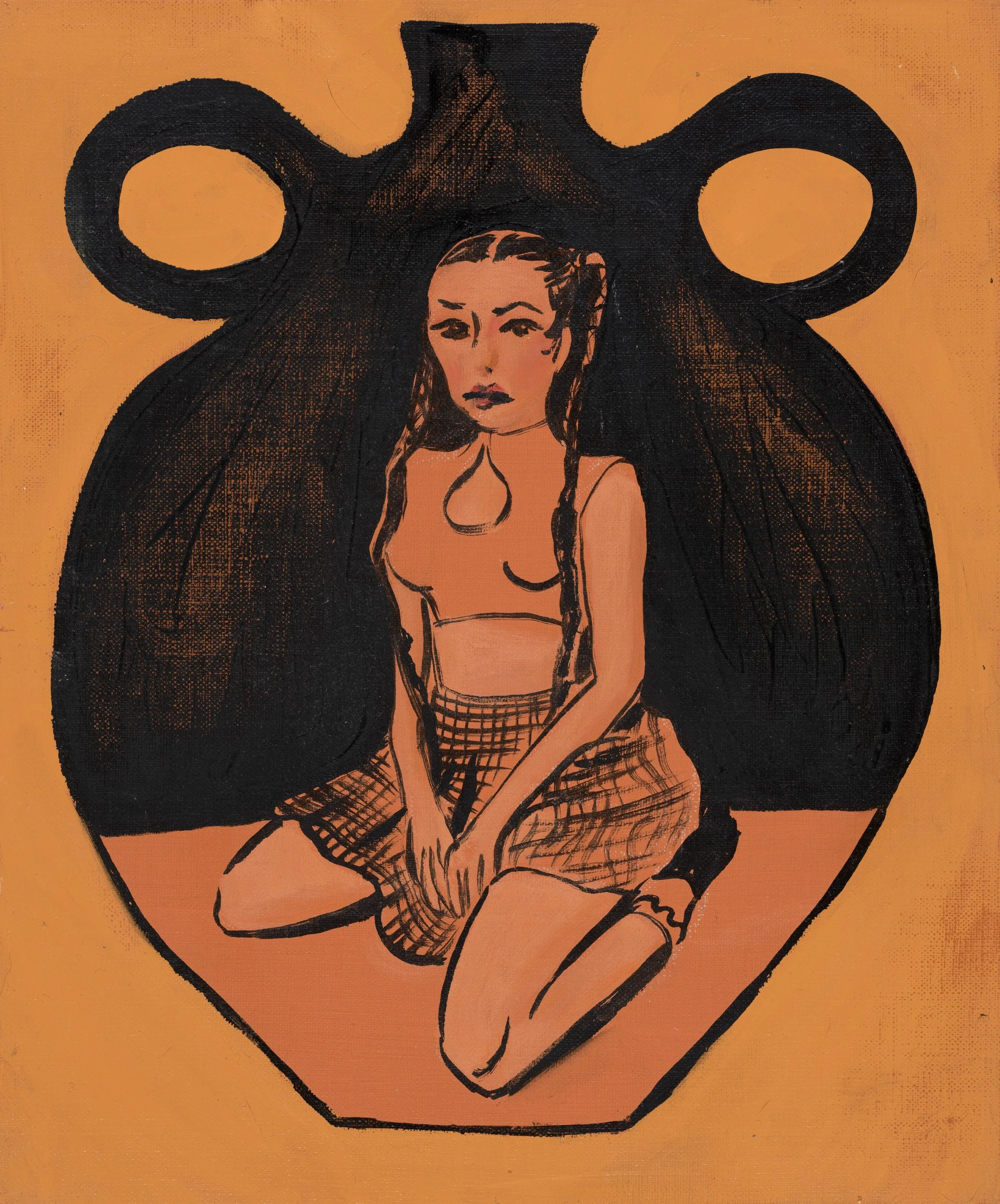 Miss Kanina oil on linen board 20 x 30cm