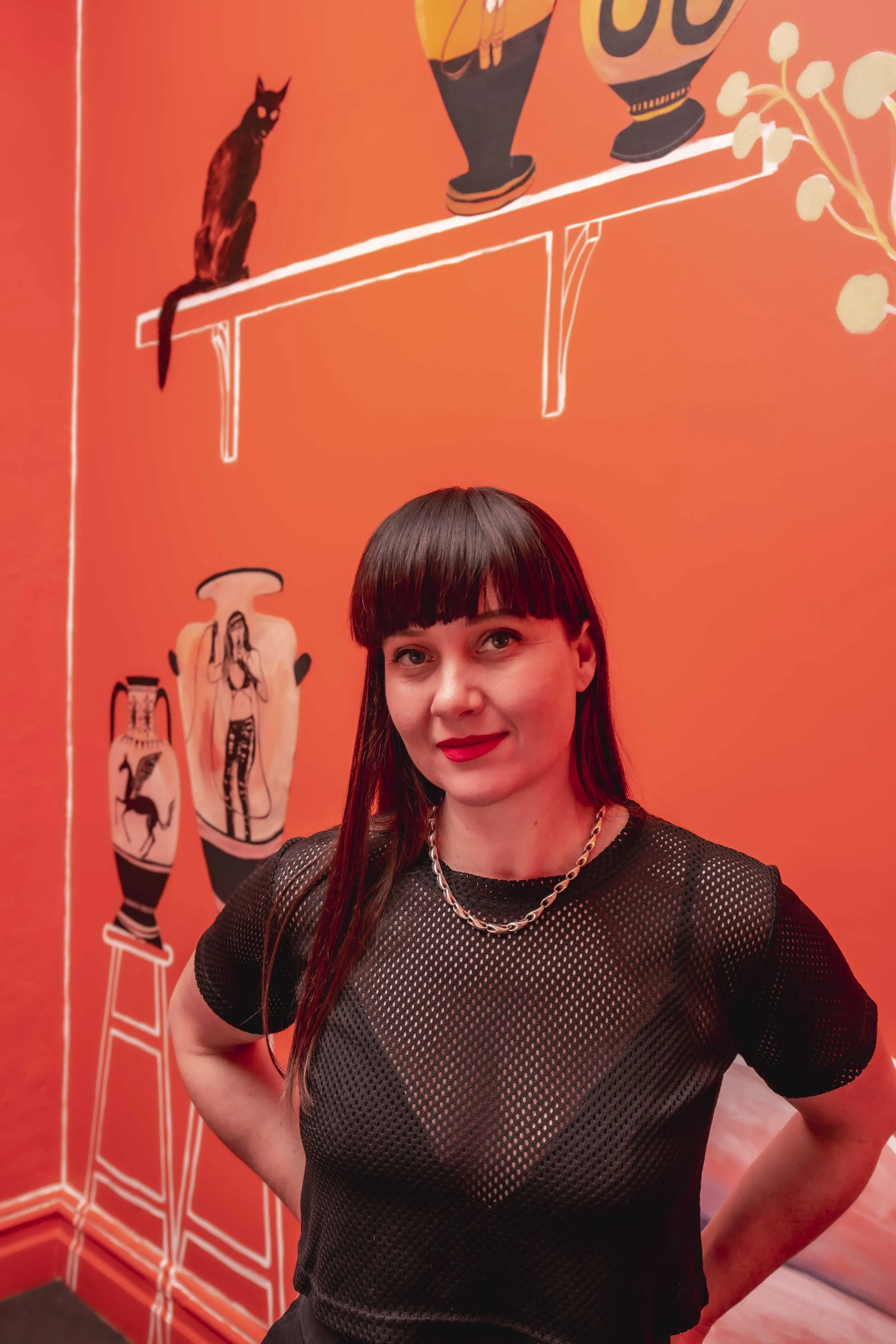 Portrait of Tai Snaith by Virginia Cummins in Goddess Atrium, Bakehouse Studios, 2026