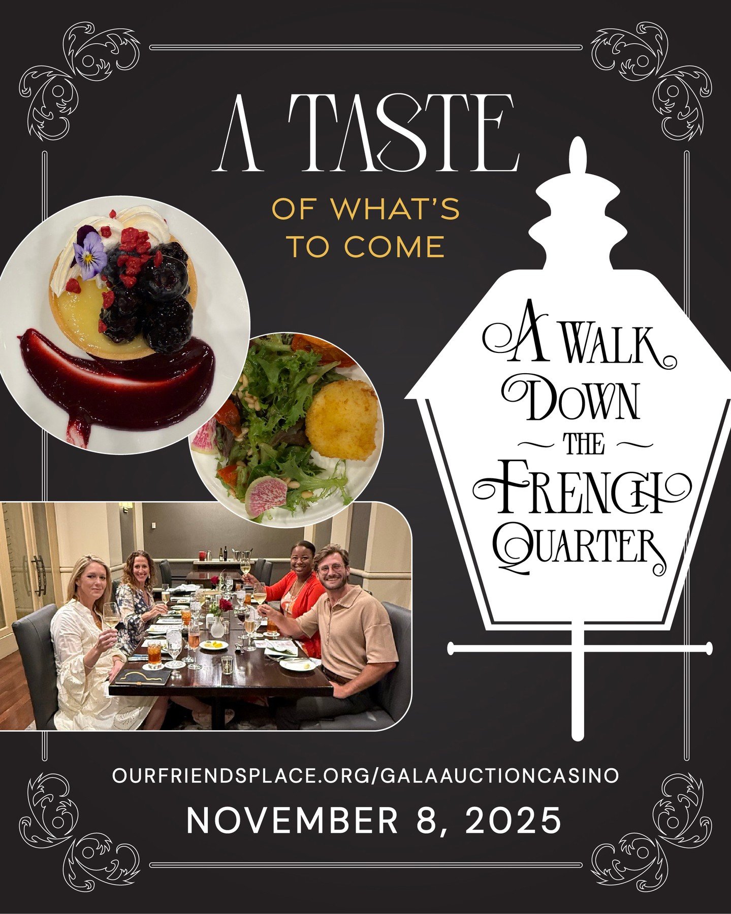 A taste of what&rsquo;s to come! 💜✨ 

Our incredible Gala Co-Chairs, CEO, and Development Manager recently attended a delicious tasting for the 2024 Our Friends Place Gala &mdash; sampling appetizers, entr&eacute;es, and desserts that guests will en