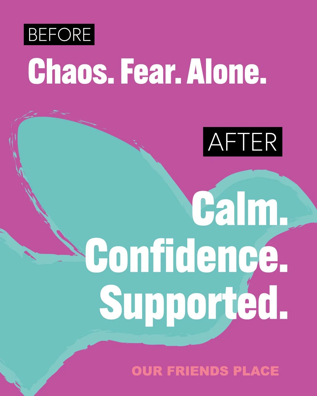 From chaos &rarr; calm
From fear &rarr; confidence
From alone &rarr; supported

Your gift changes her words &mdash; and her future.

🕊️ Add your bird today: https://www.ourfriendsplace.org/jointheflock

#InHerWords #SupportYoungWomen #OurFriendsPlac