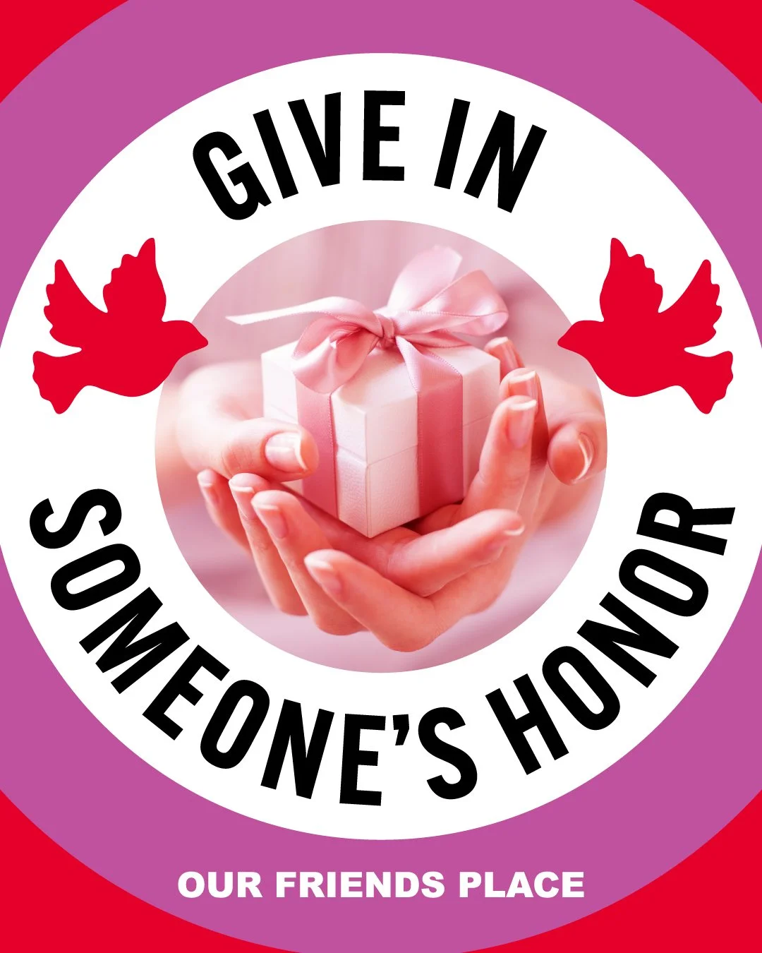 💜Still need a meaningful last-minute gift?

Honor someone you love with a donation that changes lives.

When you give, we&rsquo;ll add a Giving Flock bird with their initials &mdash; a symbol of hope, stability, and the futures your generosity helps