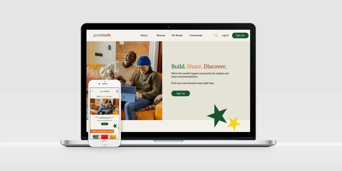 goodreads website redesign