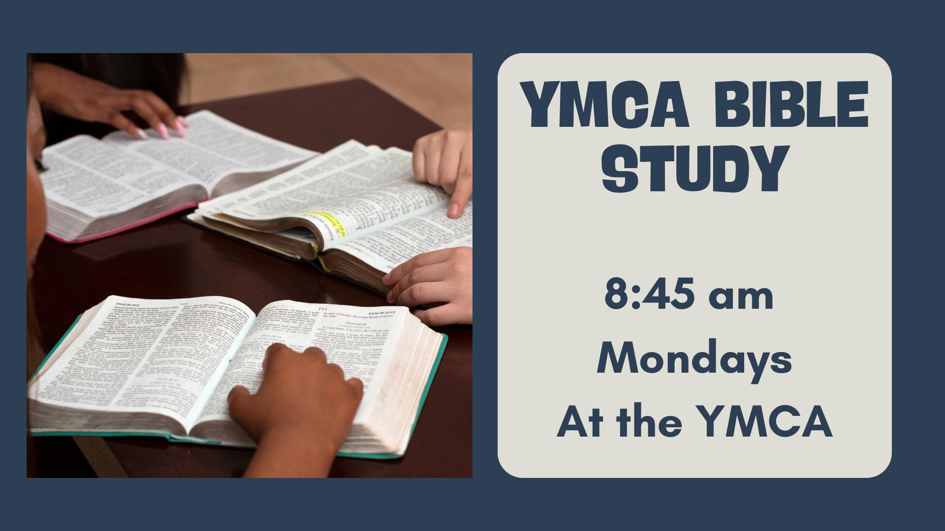 YMCA Bible Study