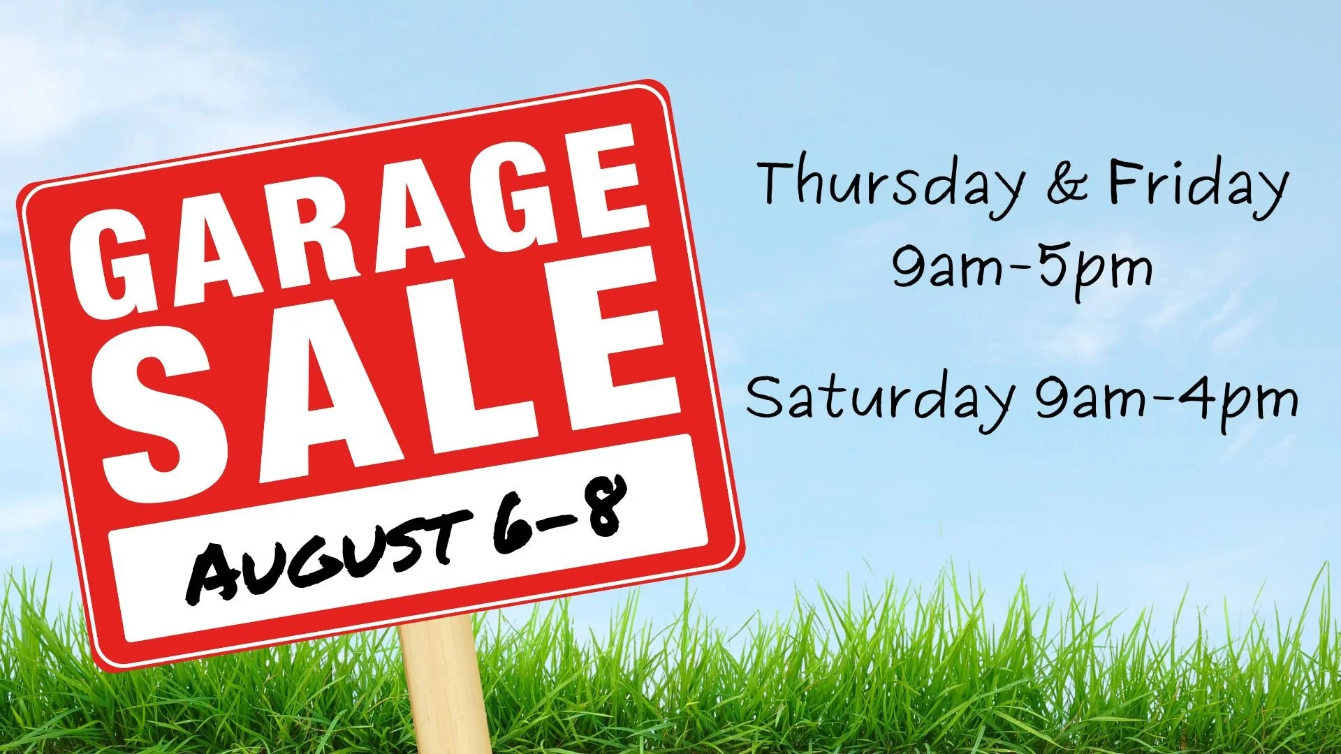 GARAGE  SALE