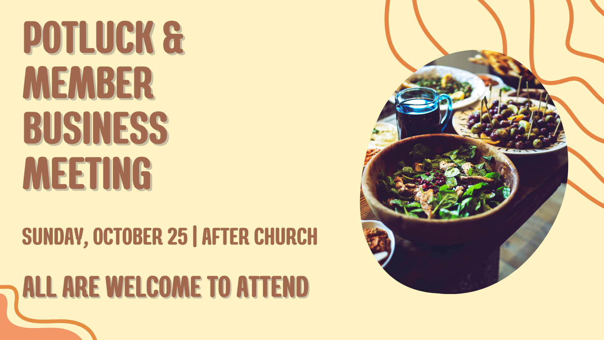 Business Meeting & Potluck