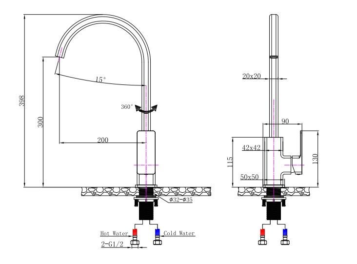 IVANO Series Black Kitchen Mixer 1.jpeg
