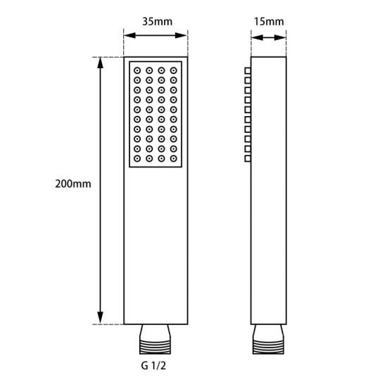 Esperia Chrome Square Handheld Spray Head hs5s_size.jpeg