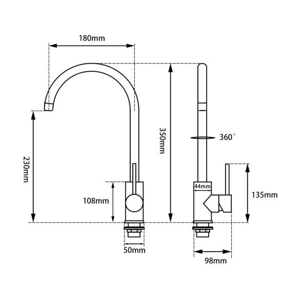Pentro Matte Black Kitchen Mixer kt26_size_1.jpeg