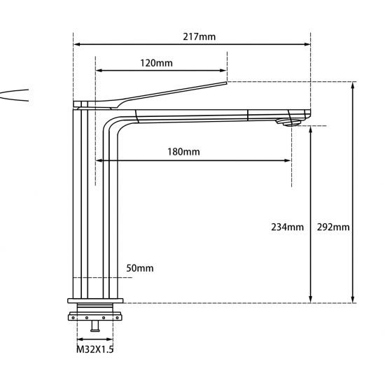 RUSHY Brushed Nickel Tall Basin Mixer fa0149.jpeg