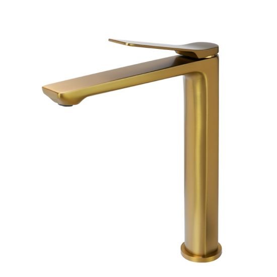 RUSHY Series Brushed Yellow Gold Tall Basin Mixer dsc00767.jpeg