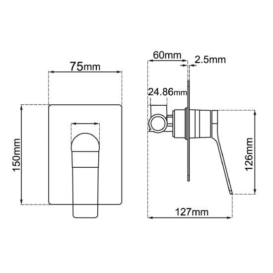 RUSHY Square Chrome Built-in Shower Mixer(Brass) 0156_size.jpeg