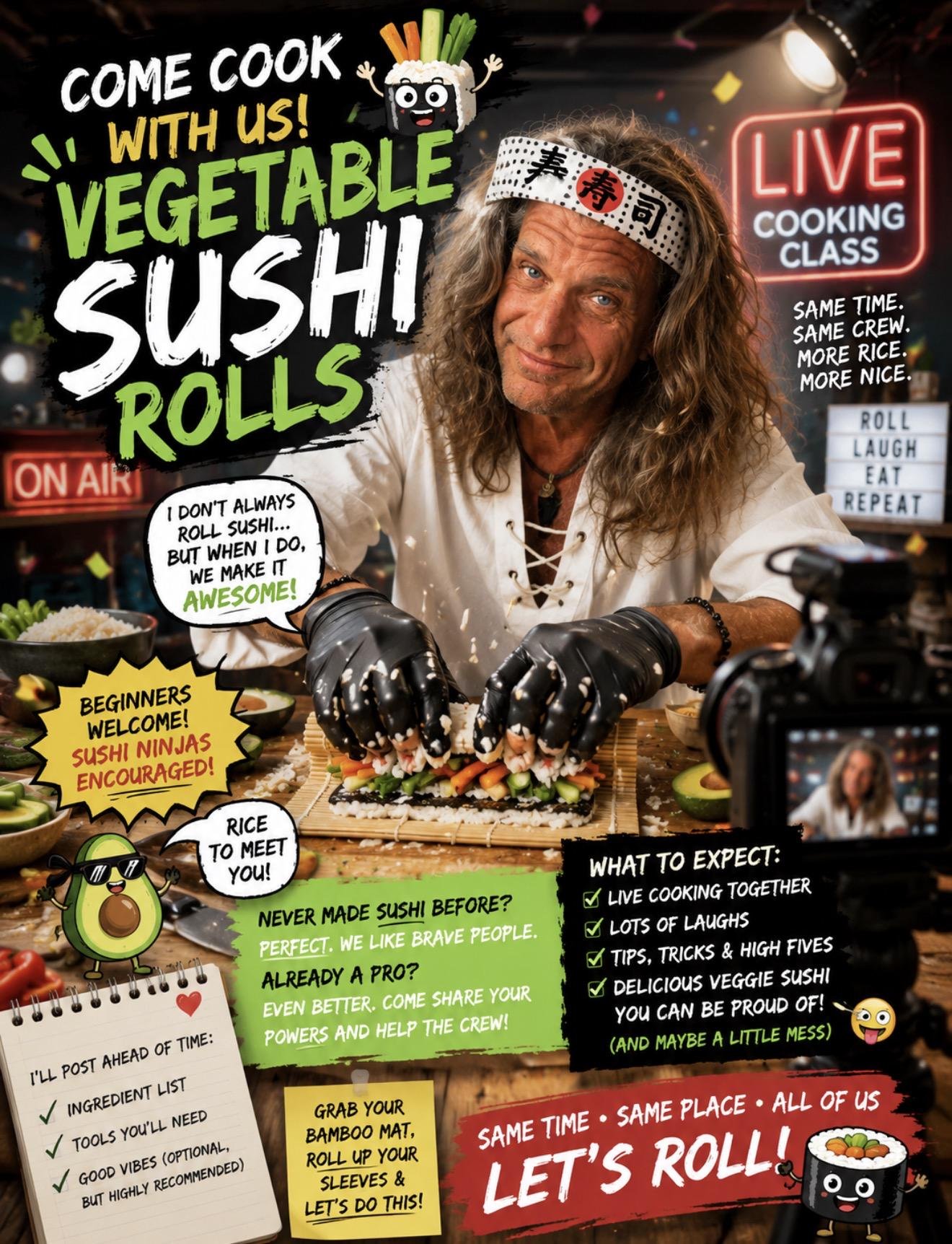 Sushi Roll - Live Cooking Class