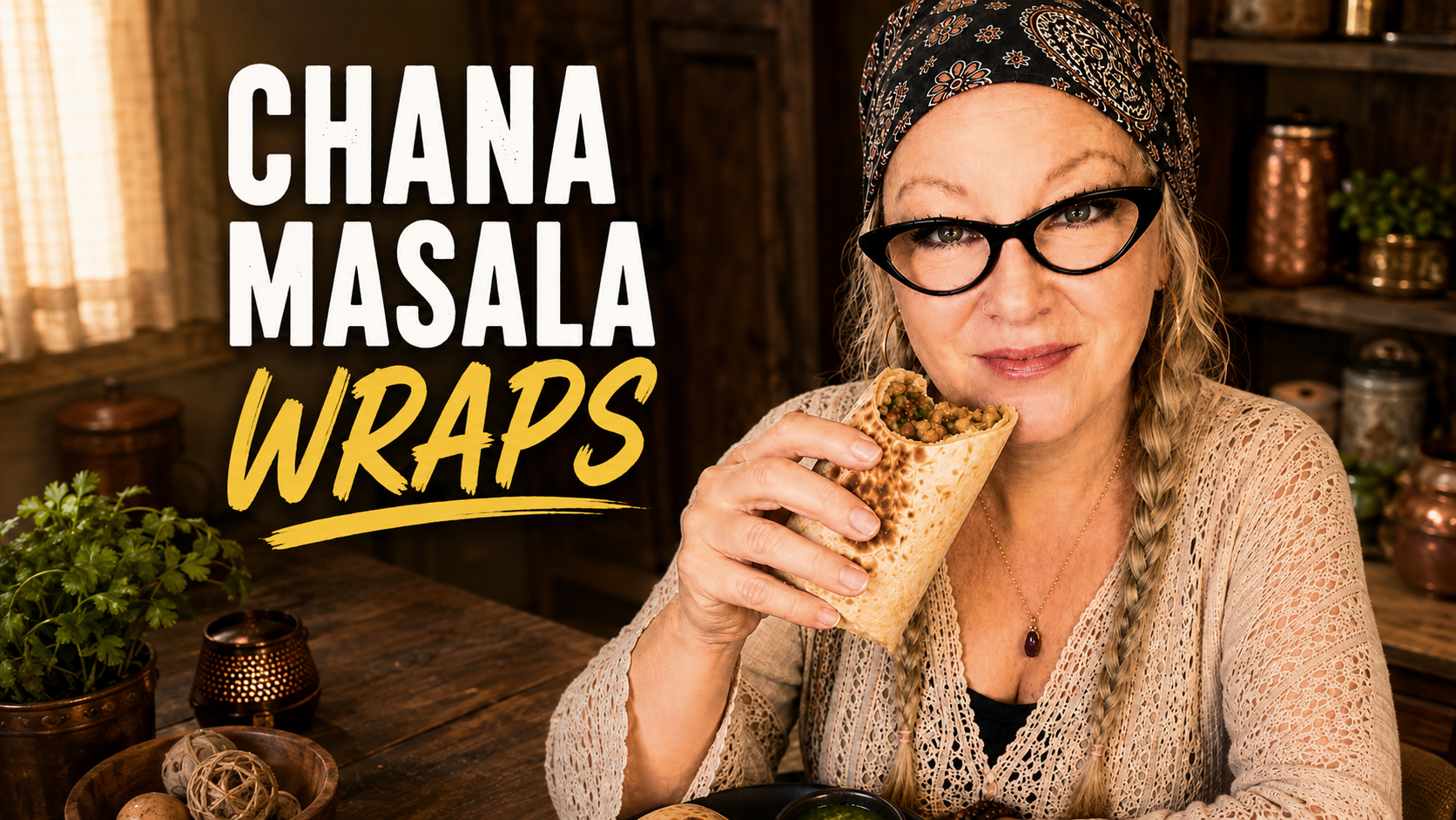 Chana Masala Wraps