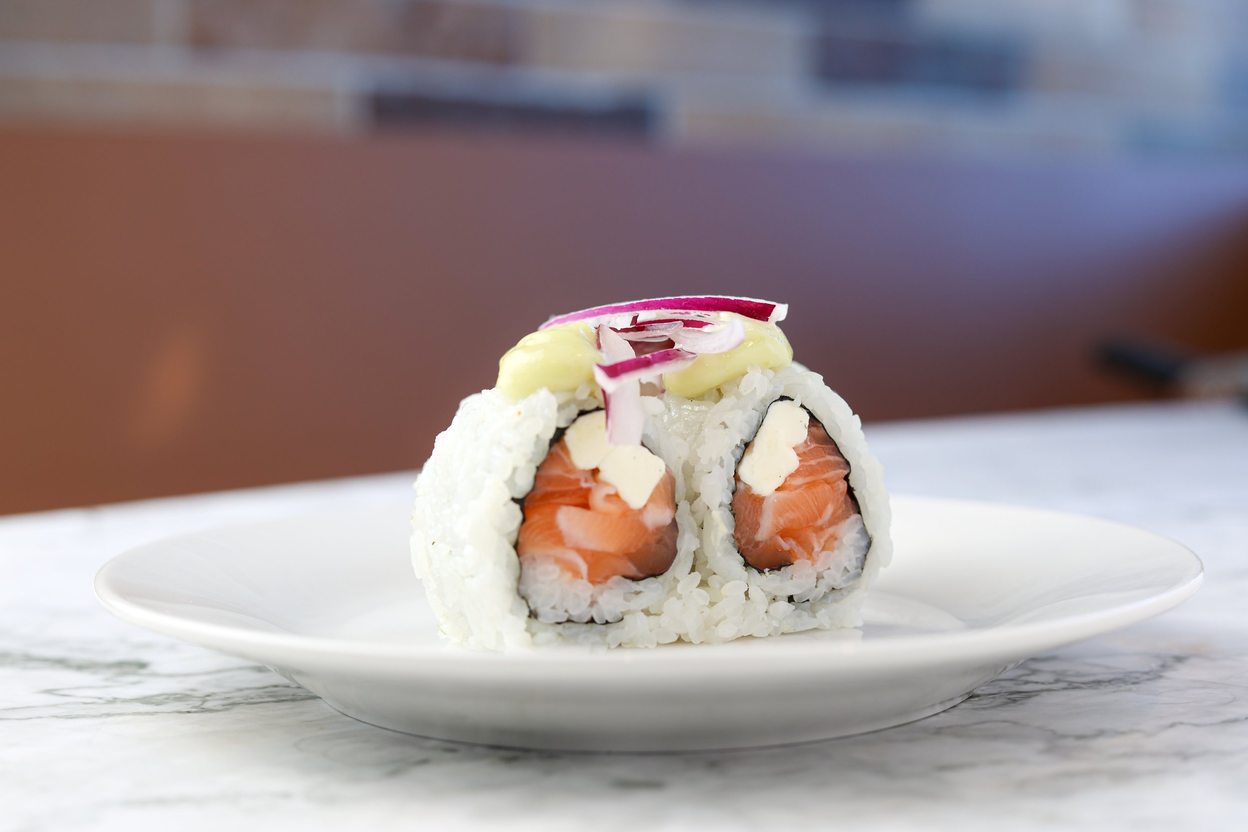 Salmon Cream Cheese with Wasabi Mayo