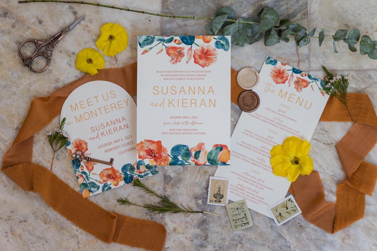 Calling all art lovers and event planners! I'm excited to remind you that I offer stunning custom watercolor designs for invitation suites and signage packages. ✨ 
&bull;
&bull;
creative director: @wildly_styledshoots
invitation &amp; stationery: @ra