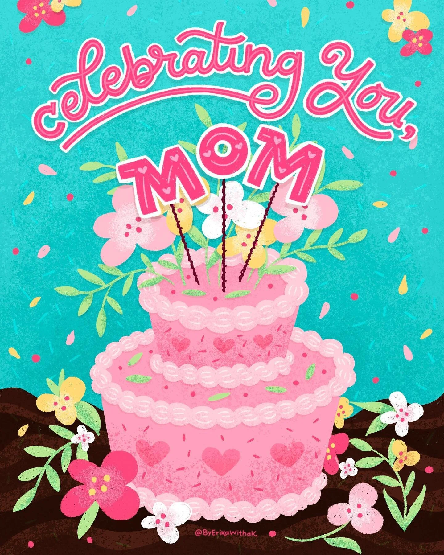 Celebrating all the mothers out there- biological or otherwise-mothers of all kinds. You&rsquo;re all so amazing and wonderful. Thanks for being you. 💗💗 and celebrating my mom, Love you, Mom! 💗
.
.
.
This ties into my prompt for #mixitupmay23 of p