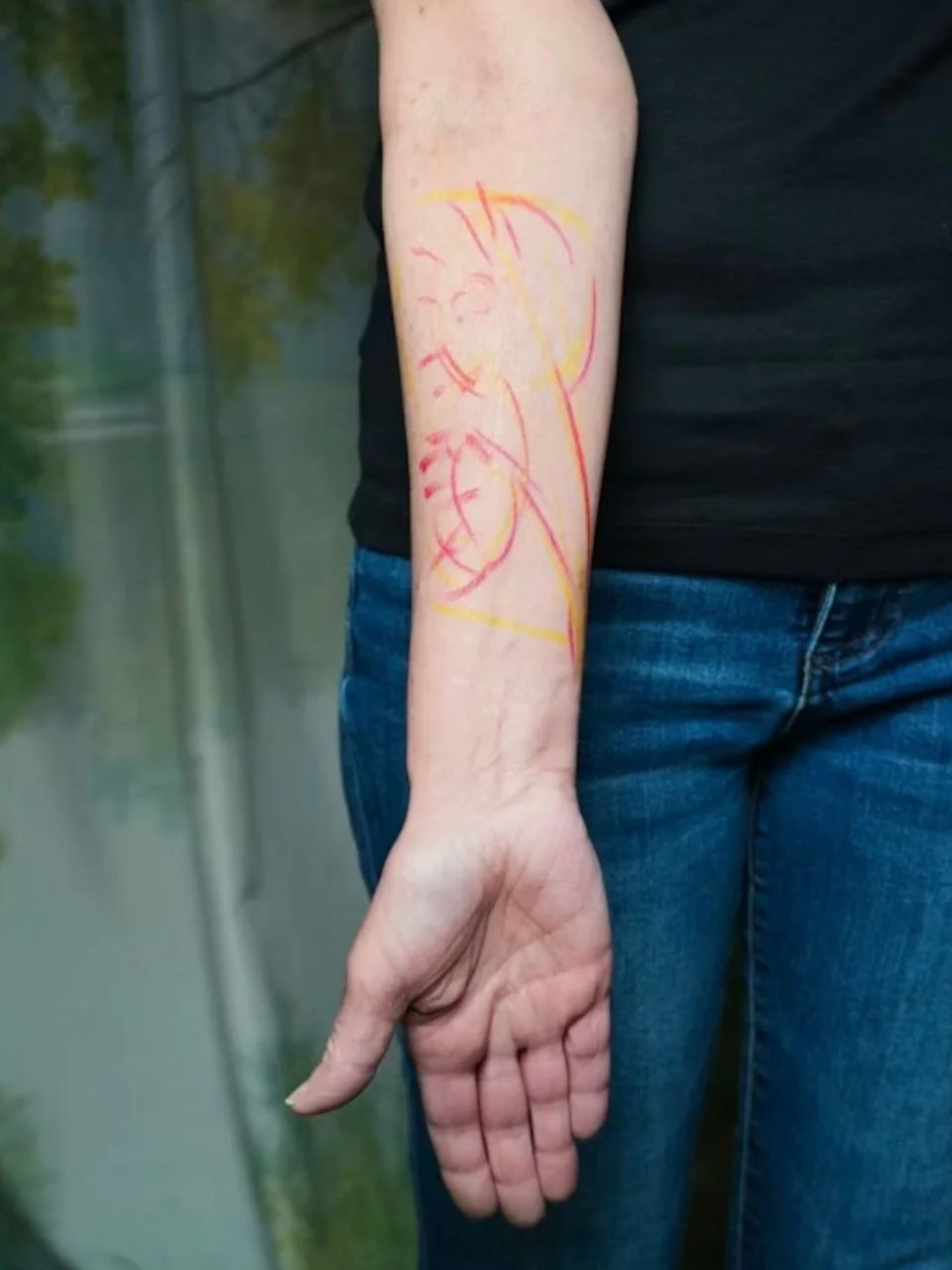 Most people don&rsquo;t get to see the breakdown of each stage of my tattoo process. This is what a custom tattoo actually looks like from start to finish.

From the initial marker sketch, to the stencil, to drawing directly on the skin, through two 