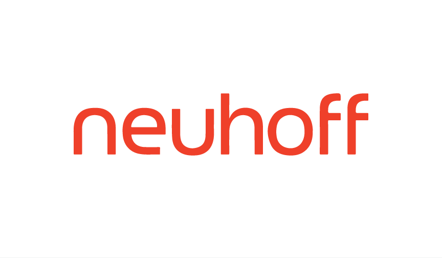 Neuroff logo with a stylized brain icon above the company name in lowercase red letters.