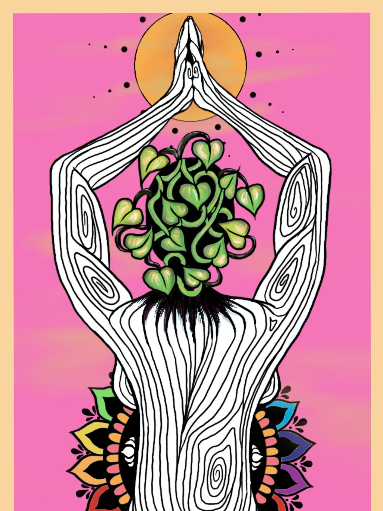 Tree Pose Dawn Bookmark