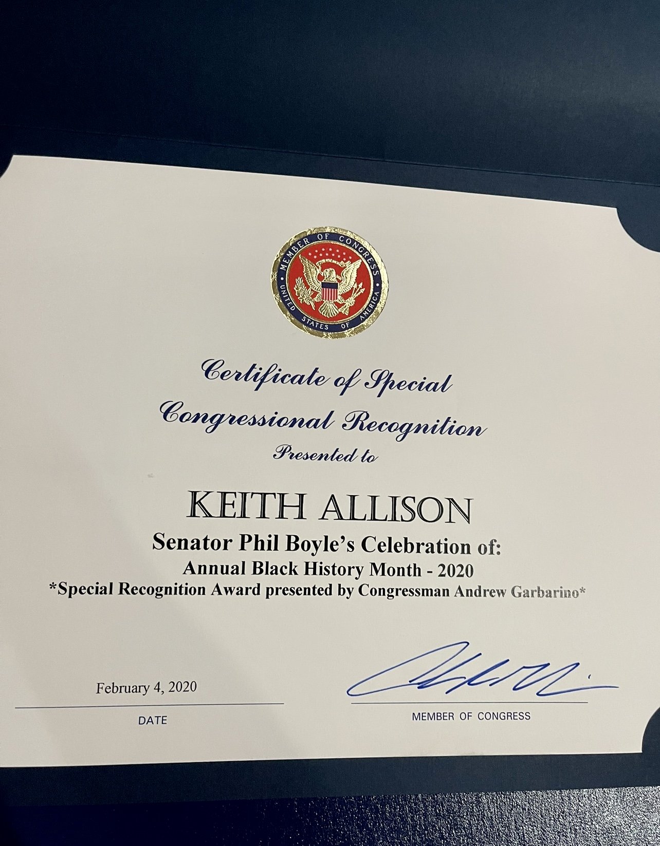 Black History Month 2020 Presented by Congress