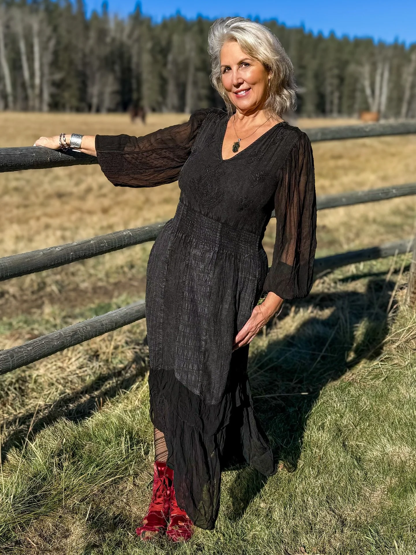 Effortless elegance meets wild spirit 🌾
Our embroidered ruffle maxi frock &mdash; stone-washed to perfection with airy sheer sleeves and vintage soul.
A timeless piece for free-spirited hearts and old-soul romantics. 💛

#BohemiaStyle #ShopBoho #Boh
