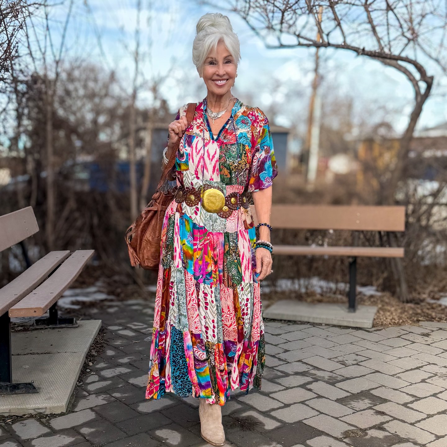 ✨ Color, movement, and a little bohemian magic ✨

This stunning patchwork Jhabla maxi dress is a celebration of vibrant color and effortless style. With its flowing tiered silhouette and relaxed boho charm, it&rsquo;s the kind of piece that makes you