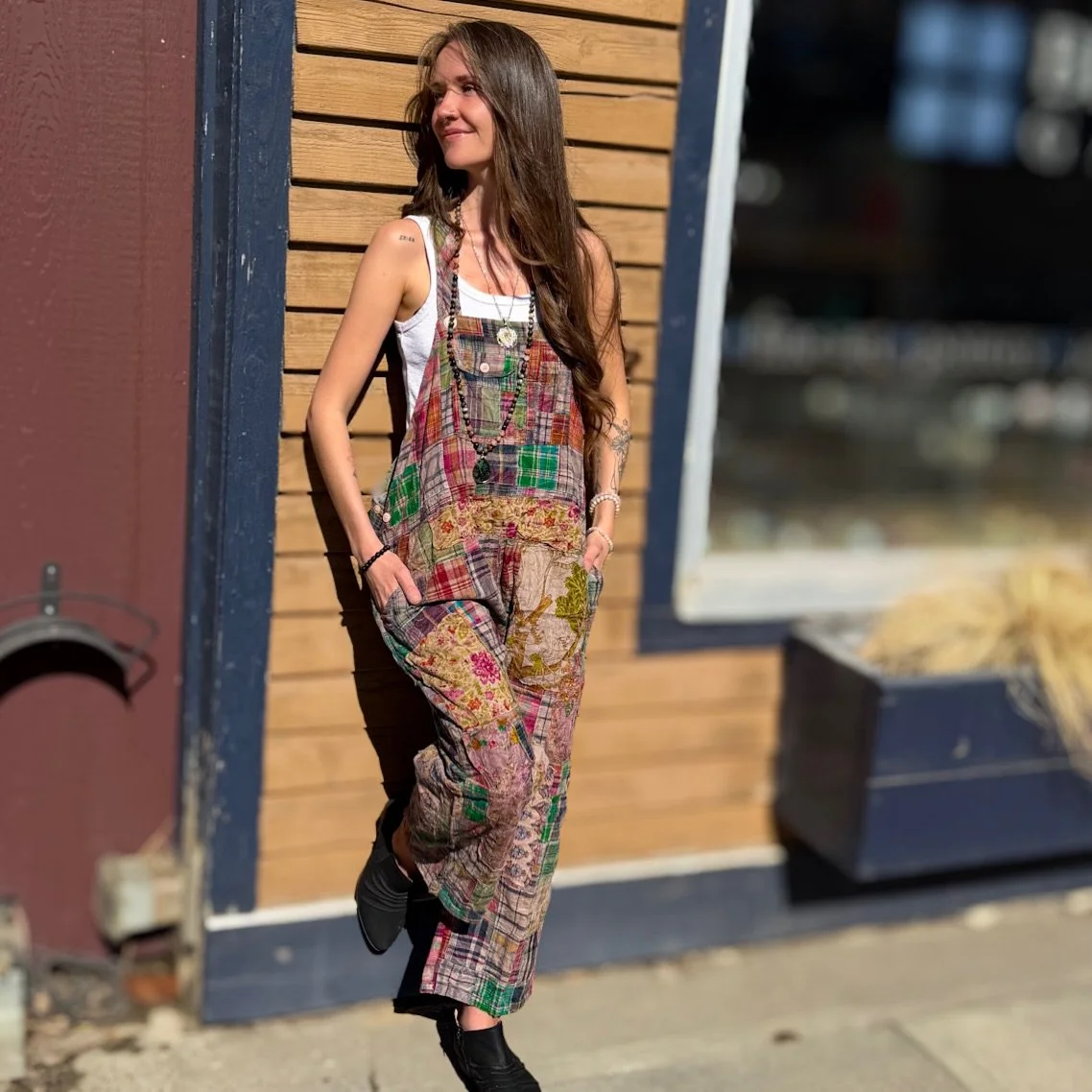 ✨ Travels Await Overalls 🌿✨

For the wanderer&hellip; the dreamer&hellip; the woman who collects stories along the way 🤎
Crafted from vintage Balinese textiles, each piece is perfectly imperfect and entirely its own

Designed by Jaded Gypsy &mdash;