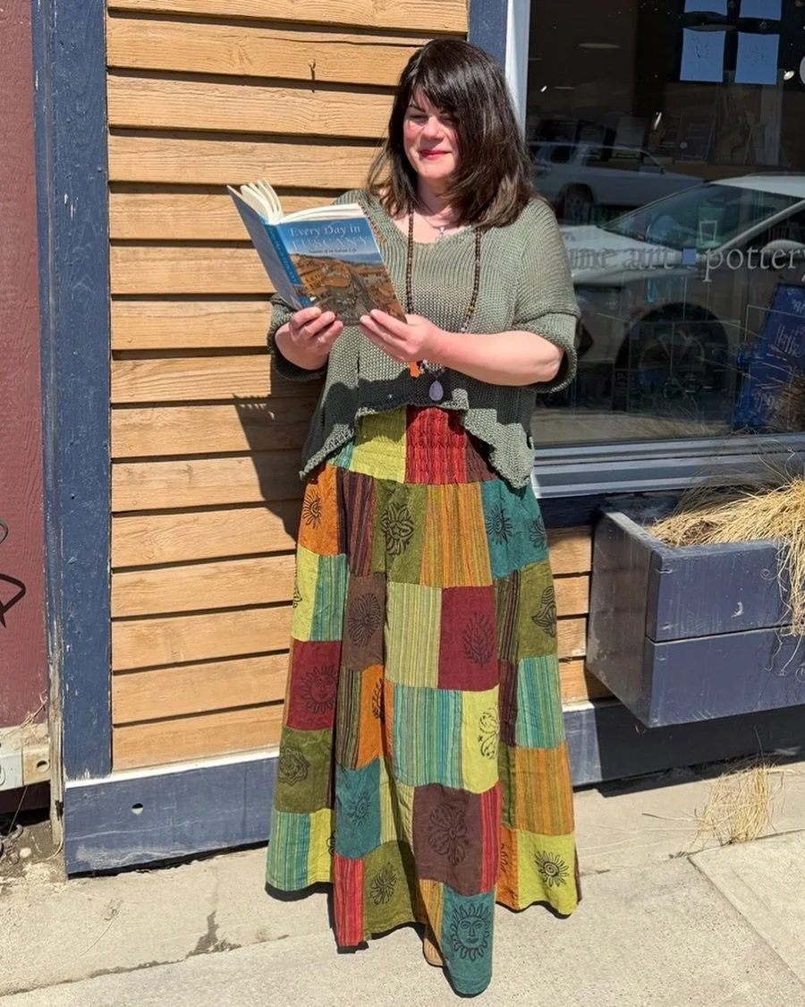 Sunlit moments and effortless style ✨
Aimee is wearing a beautifully crafted sweater made in Italy paired with a vibrant patchwork skirt from India&mdash;two worlds woven together in one look.
Timeless, textured, and full of soul.

We do ship 📦
Call