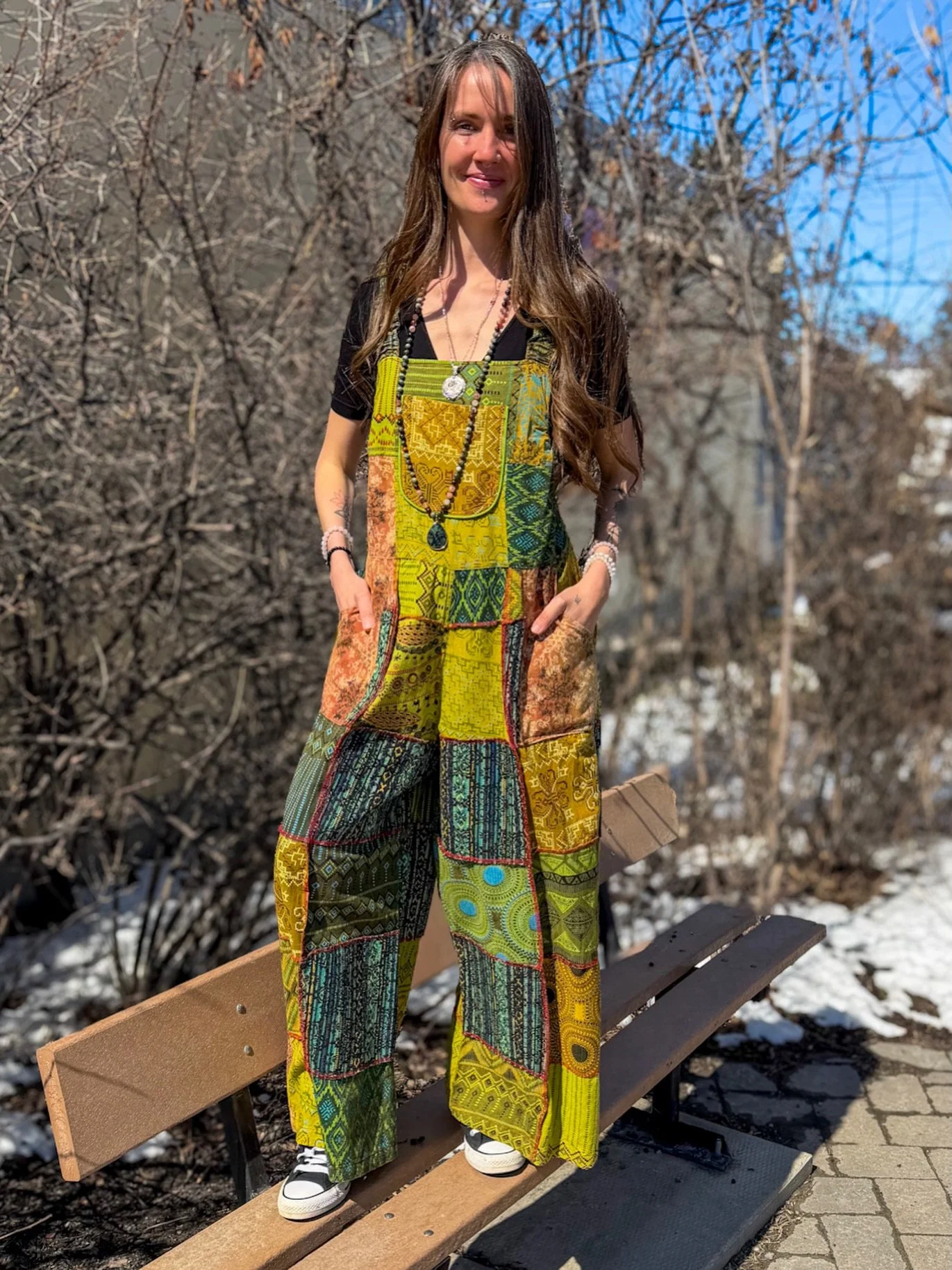 Wearing sunshine never looked so good ☀️💛
These patchwork pieces are one size, made in India, and crafted from soft, breathable 100% cotton.

Easy, flowy, and full of personality&mdash;no two are exactly the same ✨
Available in a mix of beautiful co
