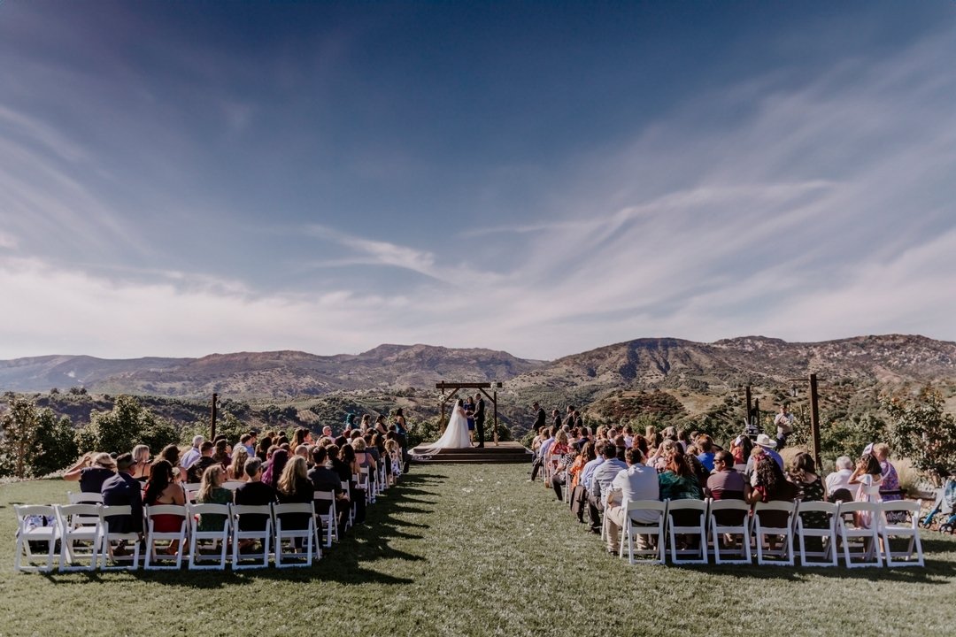 Our 97-acre property is surrounded by spectacular views of three different valleys; Santa Margarita Valley, De Luz Valley, and San Mateo Valley ⛰

Vendors:
Venue: @randhawaranchweddings
Planner: @goldenbeecelebrations 
Bartender: @hopsandgrainsmobile