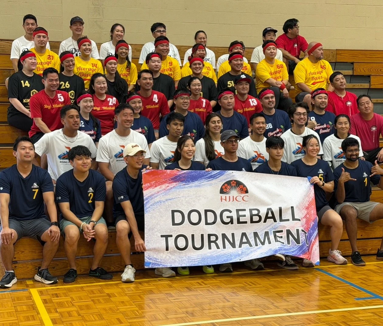 Team Duck Duck Dodge representing JCI Honolulu at the HJJCC Dodgeball Tournament 💪🏻🦆
